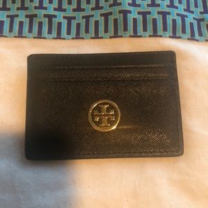 Tory Burch Robinson Leather Card Case